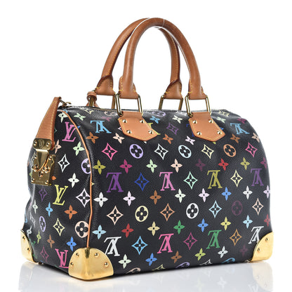 Louis Vuitton Monogram Multicolor Speedy 30 Black 3 of 11