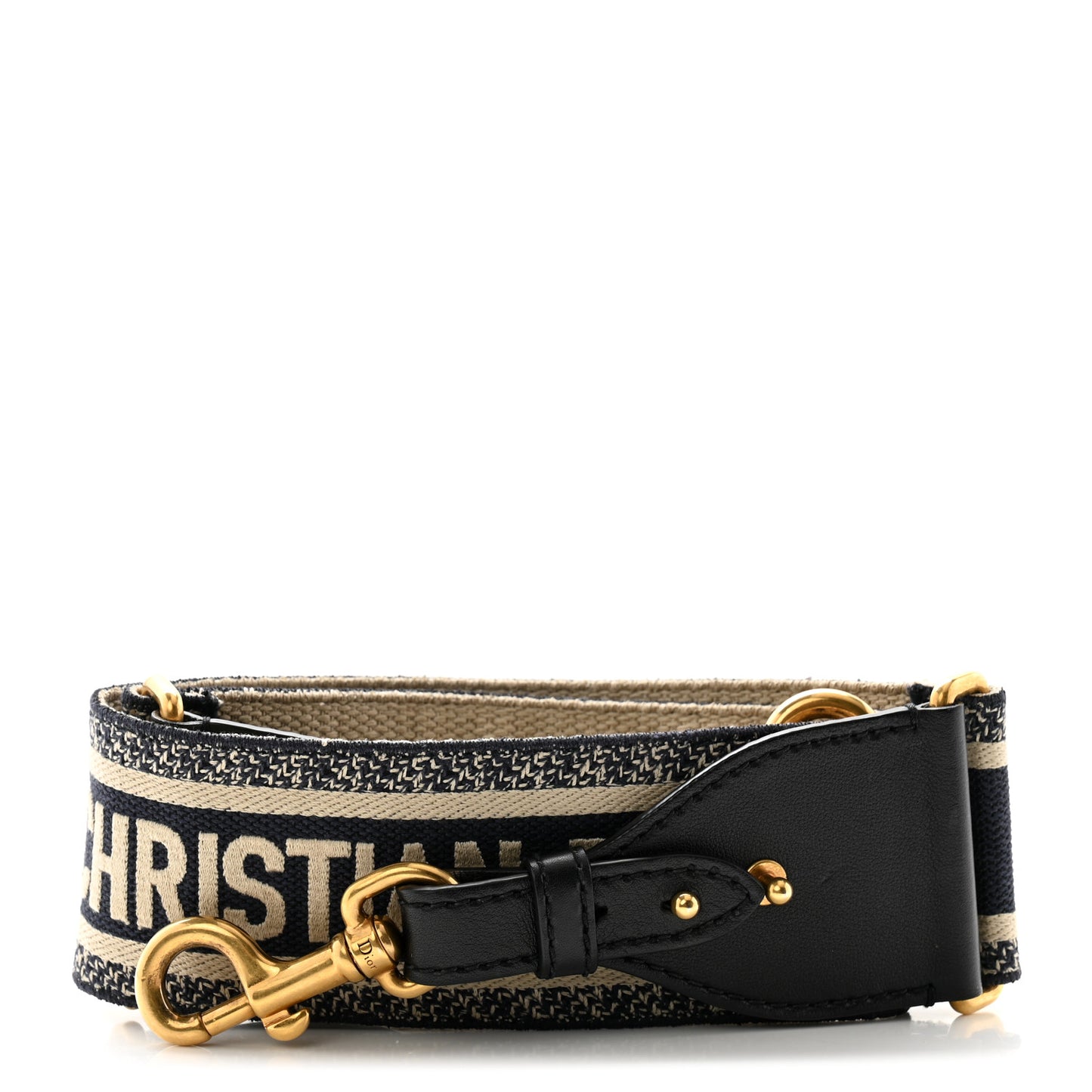 Canvas Embroidered Shoulder Strap Blue