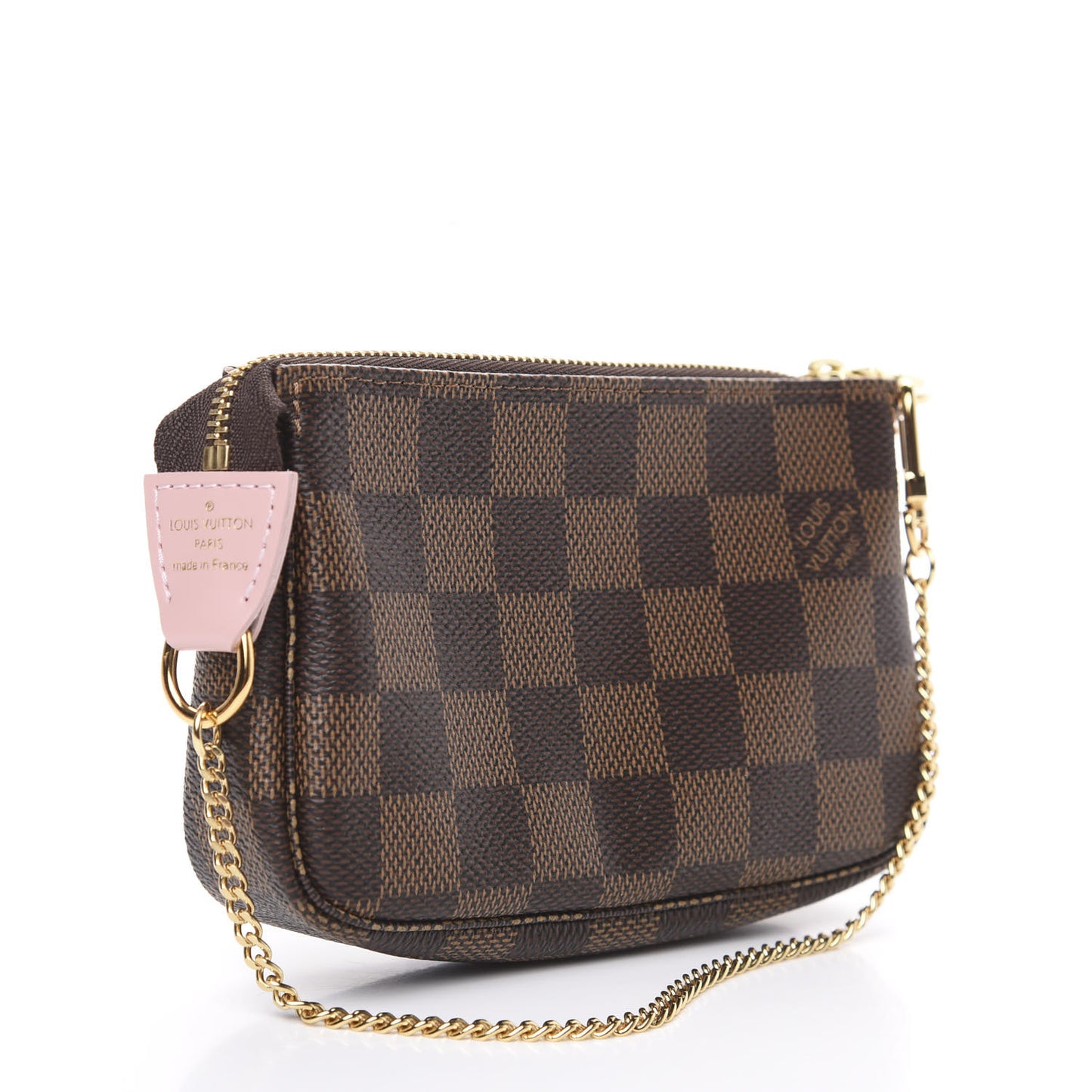 Damier Ebene 2020 Christmas Animation Big Wheel Mini Pochette Accessories Rose Ballerine