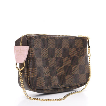 Louis Vuitton Damier Ebene 2020 Christmas Animation Big Wheel Mini Pochette Accessories Rose Ballerine 2 of 8