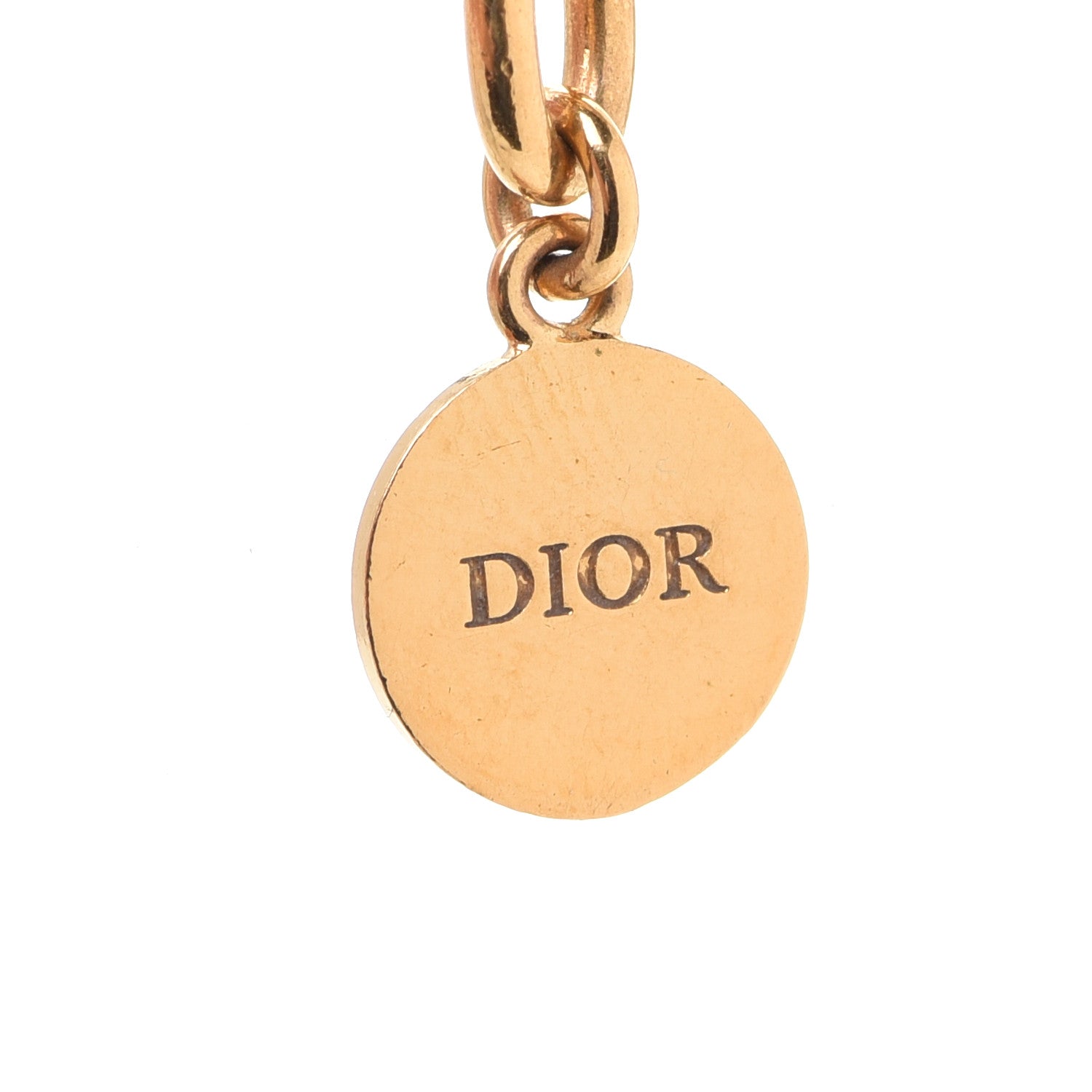 Christian Dior Metal CD Choker Necklace Gold 5 of 8