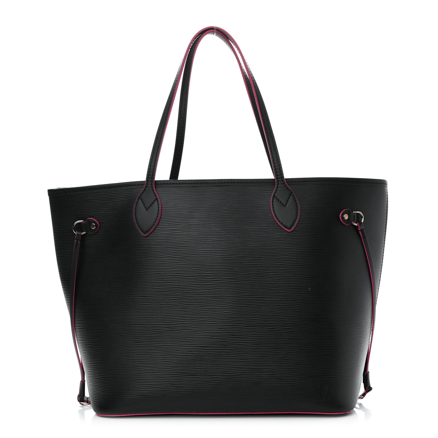 Epi Neverfull MM Black Hot Pink
