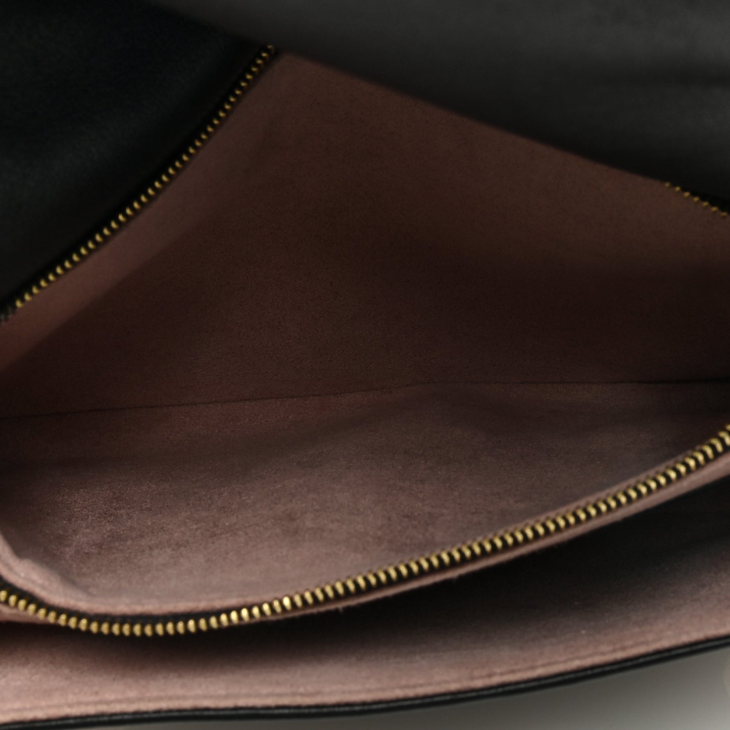 Lambskin Embossed Monogram Pochette Coussin Black
