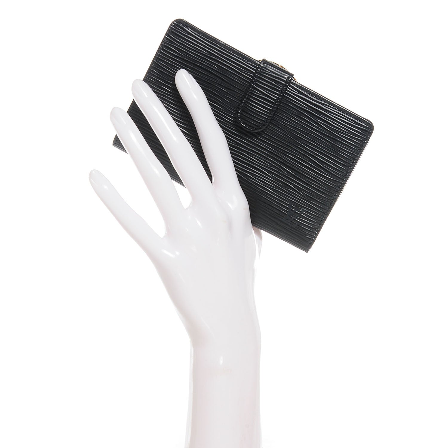 Louis Vuitton Epi French Purse Wallet Black 2 of 8