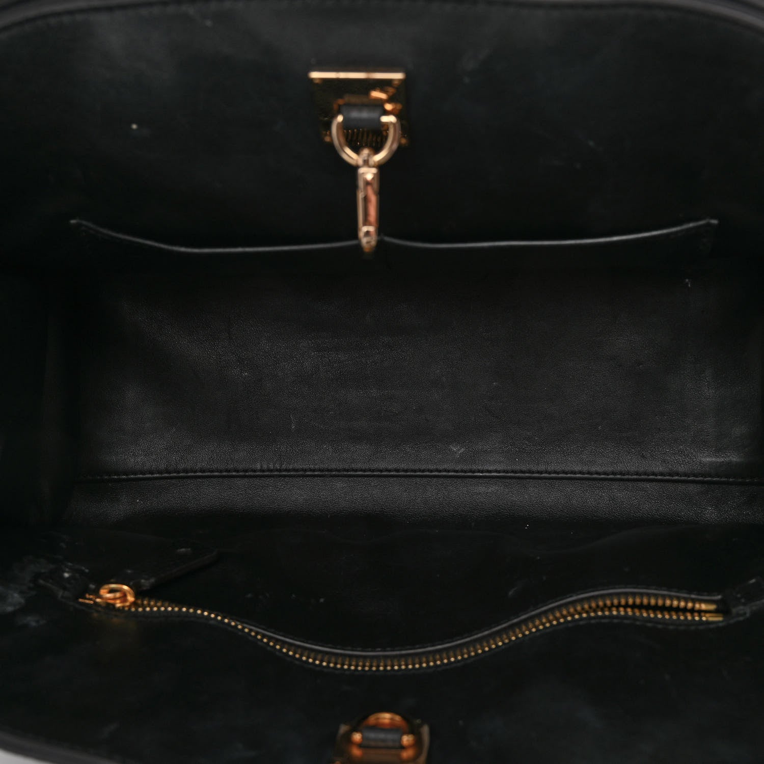 Louis Vuitton Calfskin City Steamer EW Black Gold 5 of 11