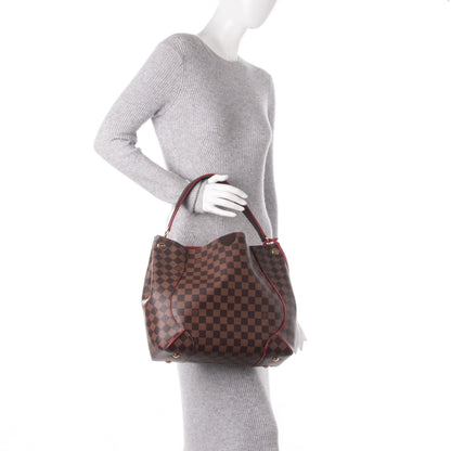 Louis Vuitton Damier Ebene Caissa Hobo Cherry 2 of 7