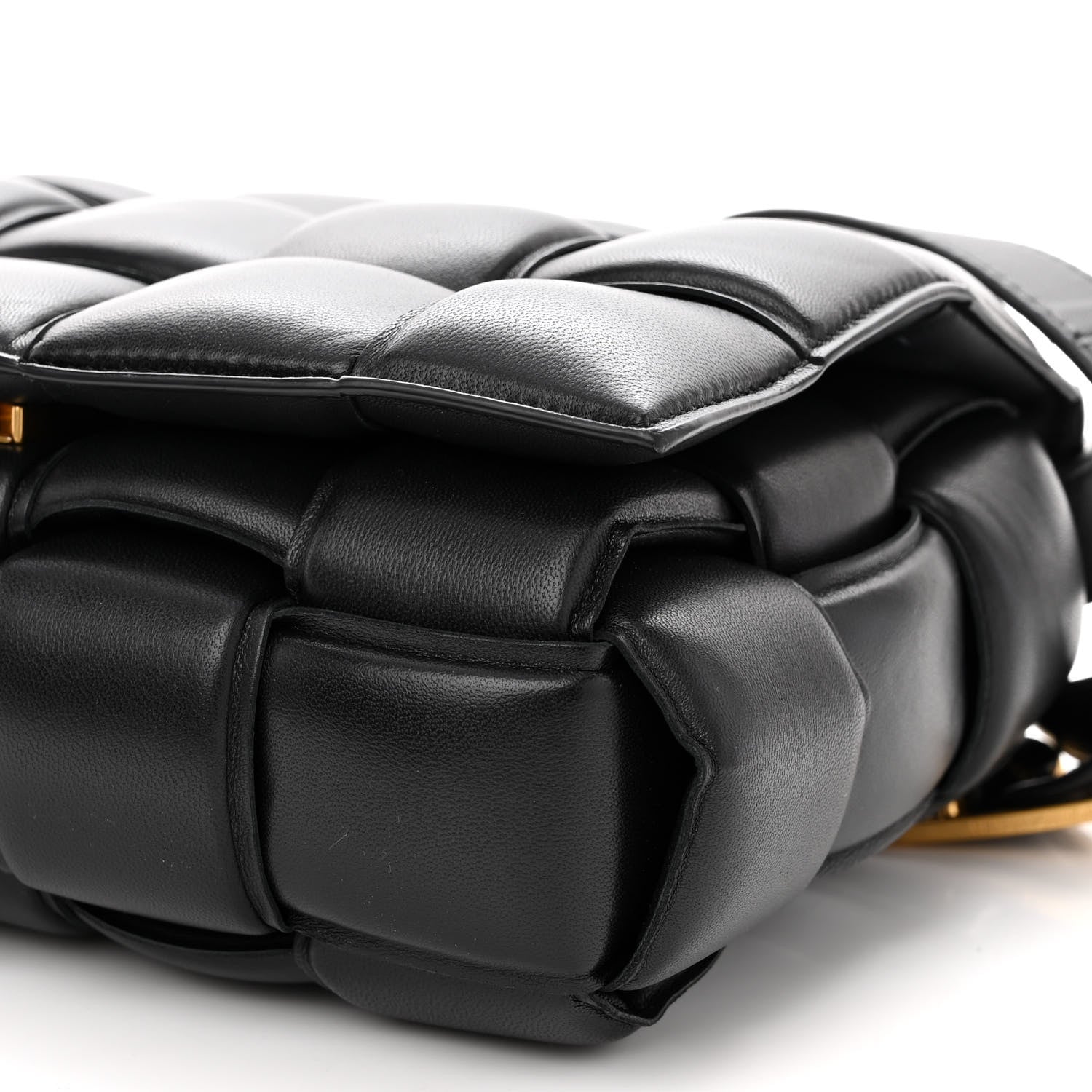 Bottega Veneta Nappa Maxi Intreccio Padded Cassette Crossbody Bag Black 8 of 10