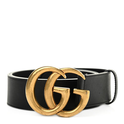 Gucci Calfskin Double G 40mm Belt 85 34 Black 1 of 8