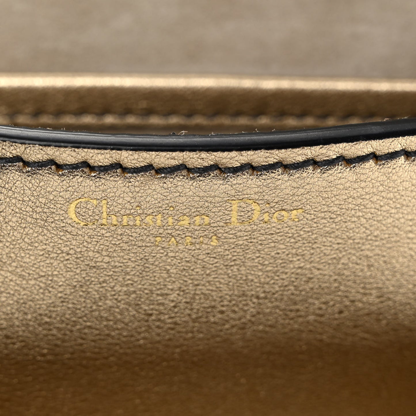 Metallic Calfskin J'Adior Mini Chain Flap Bag Gold