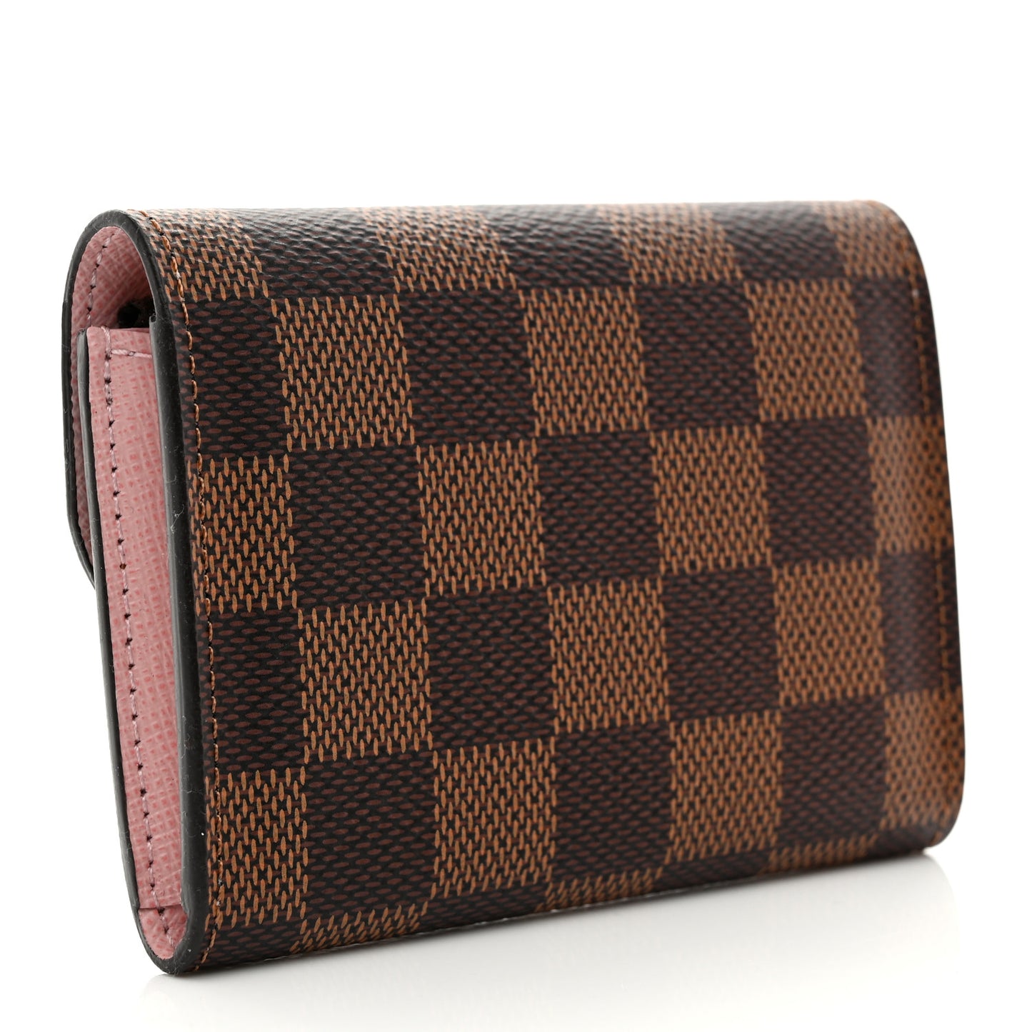 Damier Ebene Rosalie Coin Purse Rose Ballerine