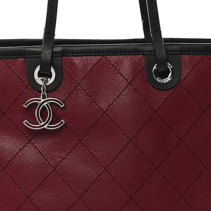 Chanel Grained Calfskin Shopping Fever Tote Red 9 of 11
