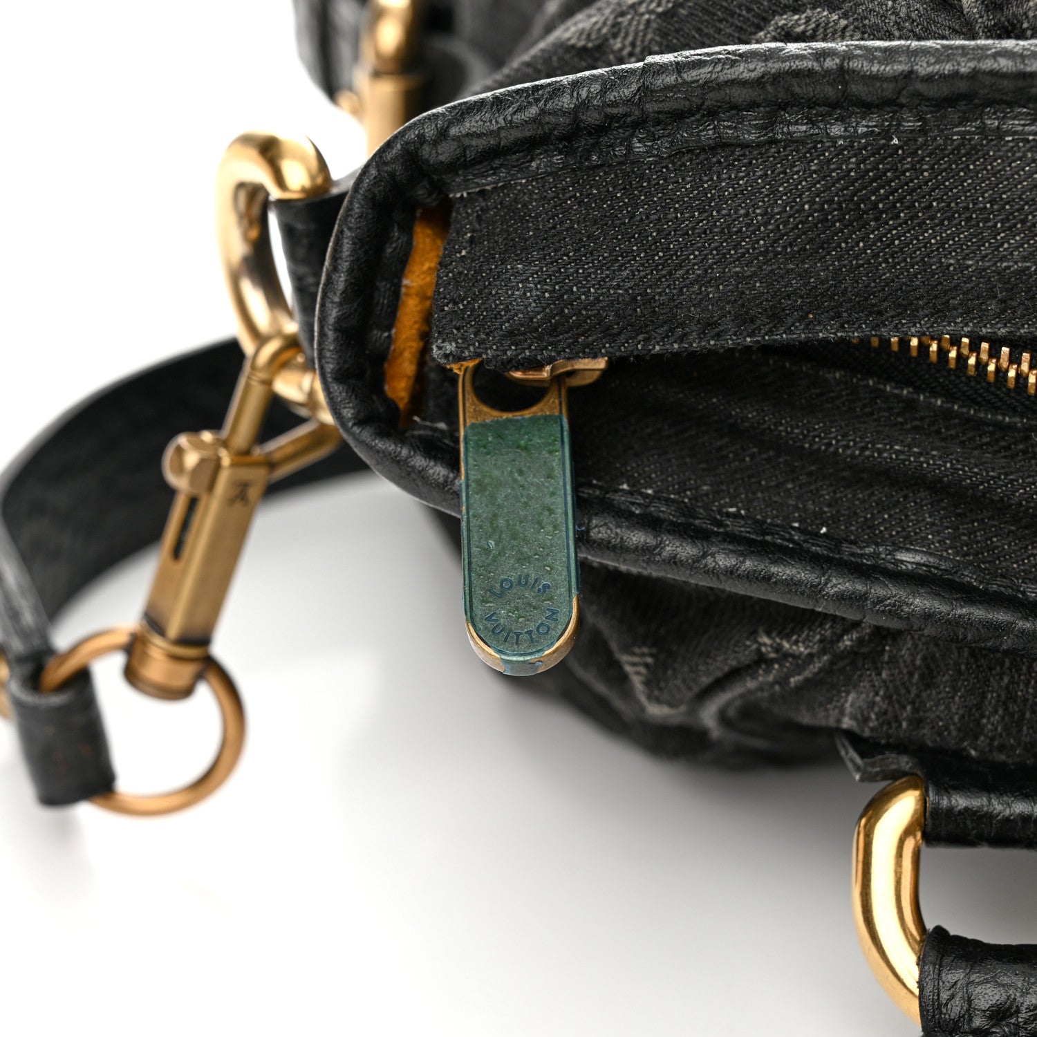 Louis Vuitton Denim Neo Cabby MM Black 10 of 12
