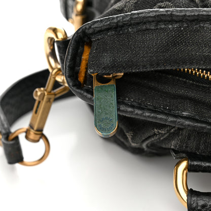 Louis Vuitton Denim Neo Cabby MM Black 10 of 12