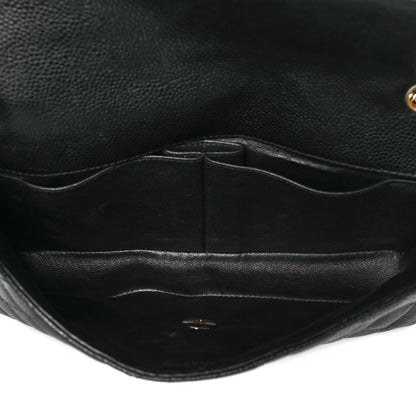 Chanel Caviar Quilted East West Flap Black 5 of 11
