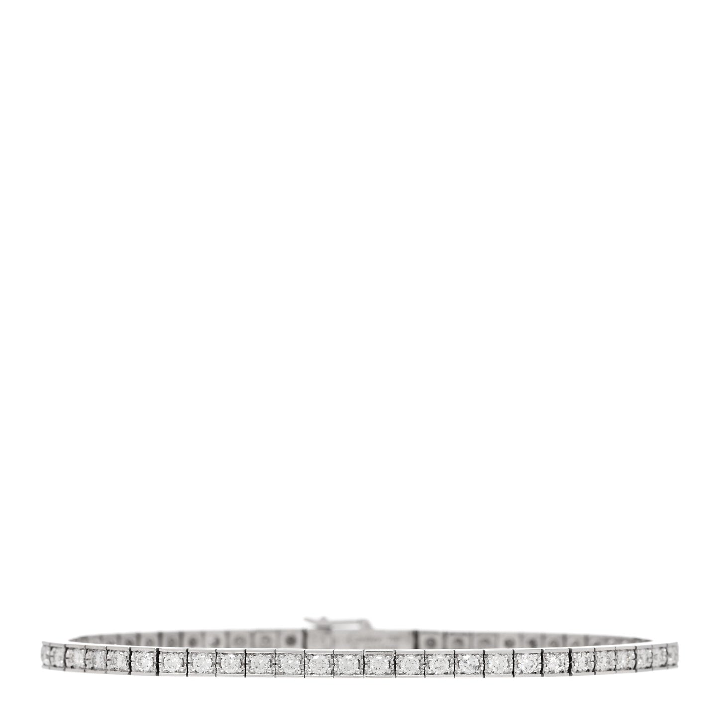 18K White Gold Diamond Lanieres Bracelet 16
