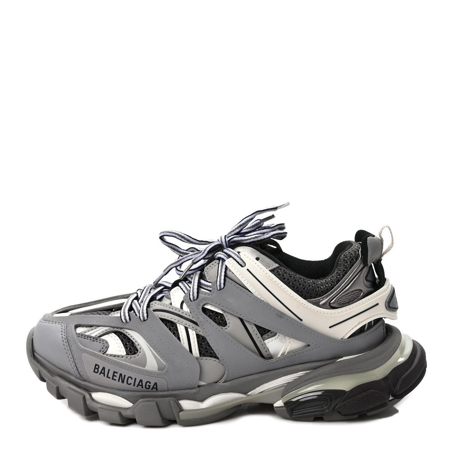 Mesh Nubuck Effect Fabric LED Womens Track Sneakers 39 Grey