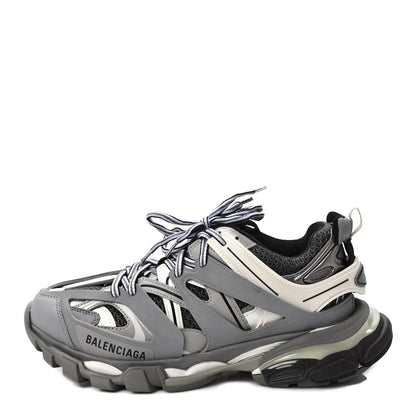 Balenciaga Mesh Nubuck Effect Fabric LED Womens Track Sneakers 39 Grey 1 of 9