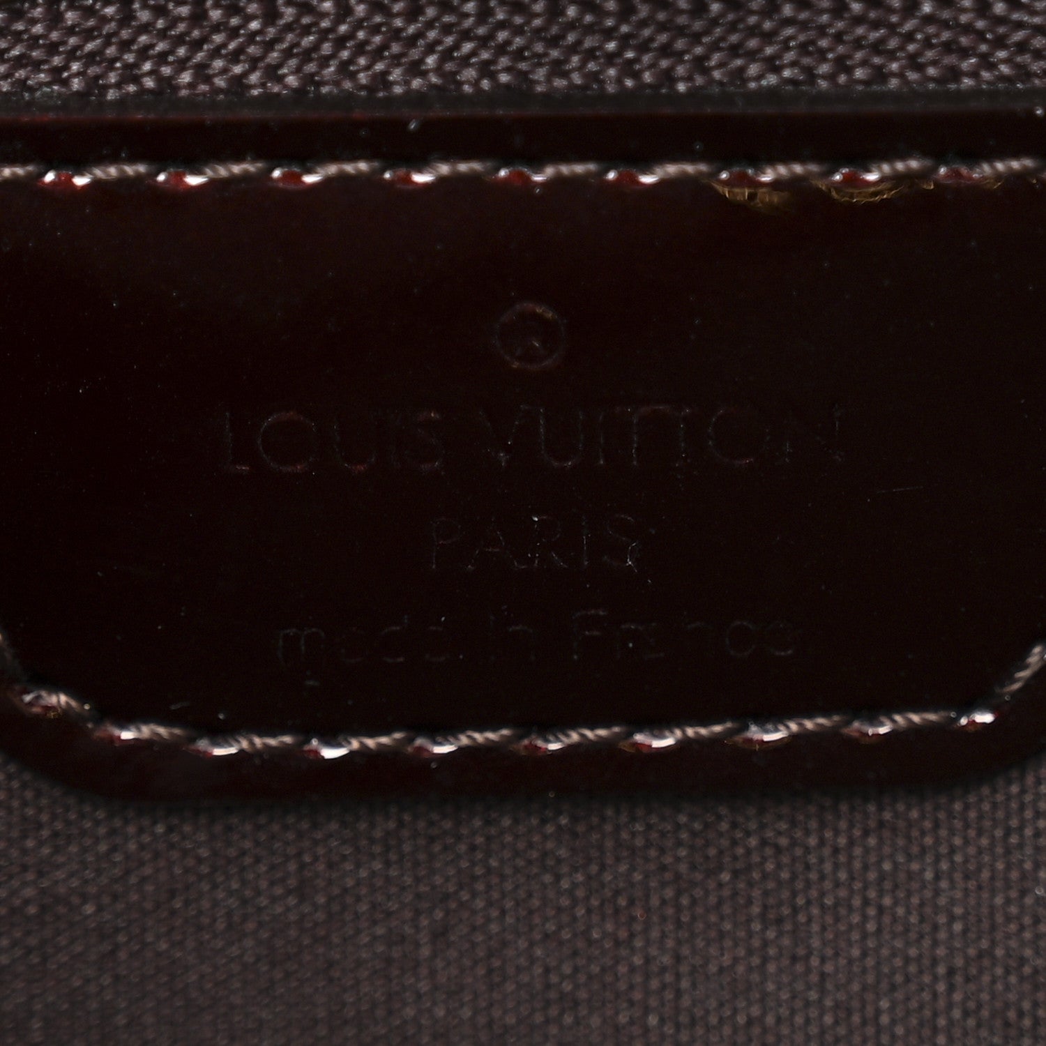 Louis Vuitton Vernis Rayures Wilshire PM  Amarante 6 of 11