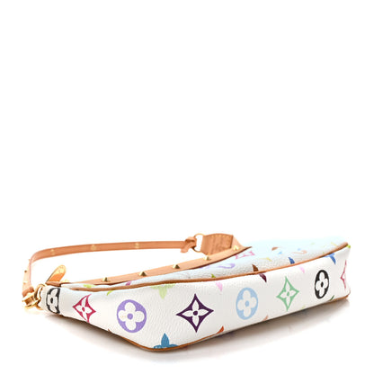 Louis Vuitton Monogram Multicolor Pochette Accessories White 5 of 7