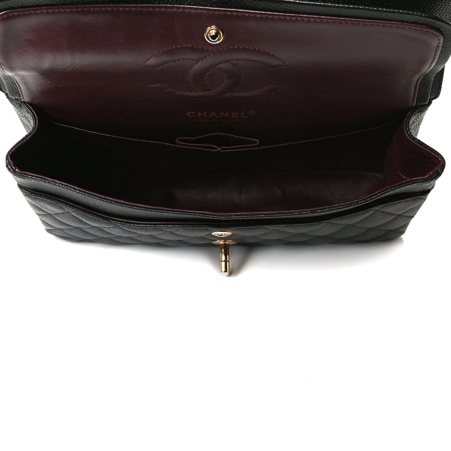 Chanel Caviar Quilted Medium Double Flap Black 9 of 39