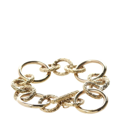 John Hardy 18K Yellow Gold Classic Chain Circle Link Bracelet 3 of 4
