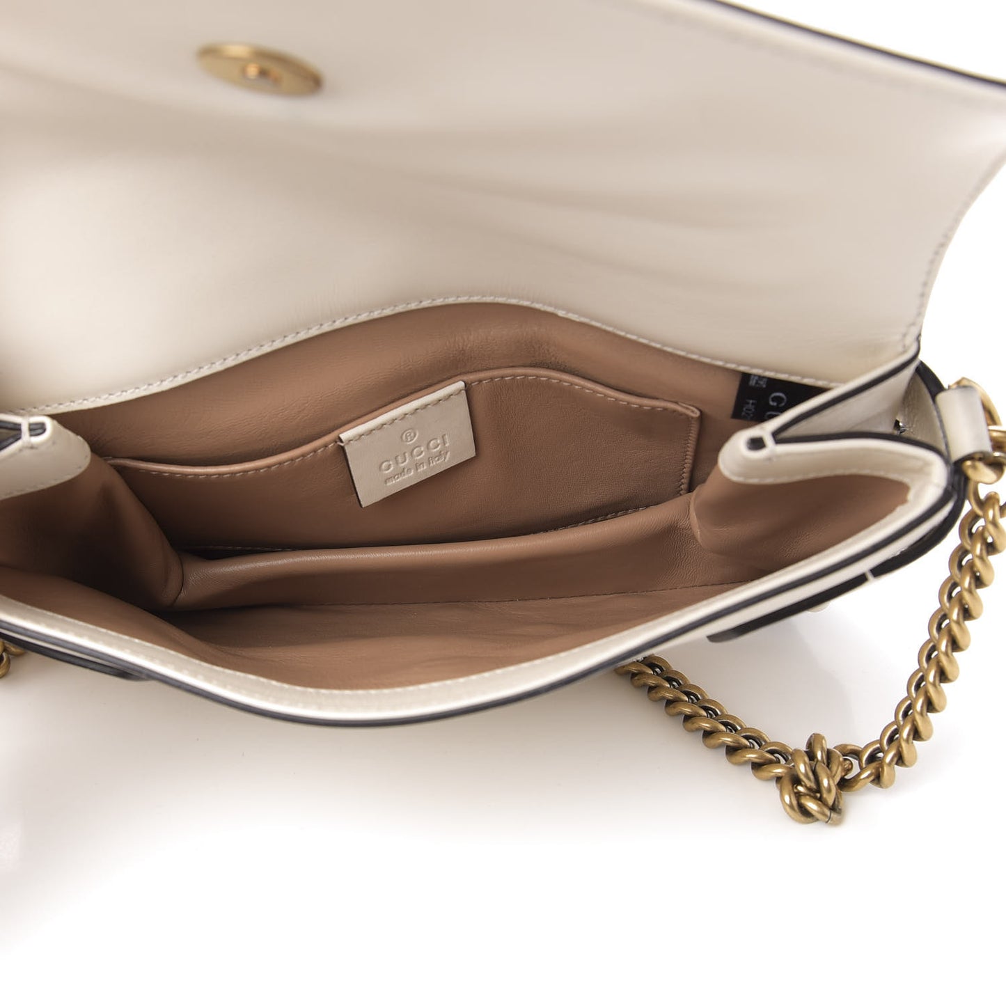 Nappa Pearl Studded Mini Queen Margaret Broadway Shoulder Bag Mystic White