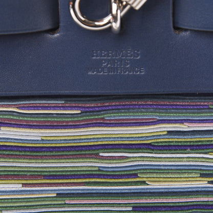 Hermes Vache Hunter Vibrato Herbag PM Blue 5 of 9
