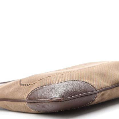 Prada Jacquard Logo Small Flat Messenger Bag Corda Brucia 6 of 11