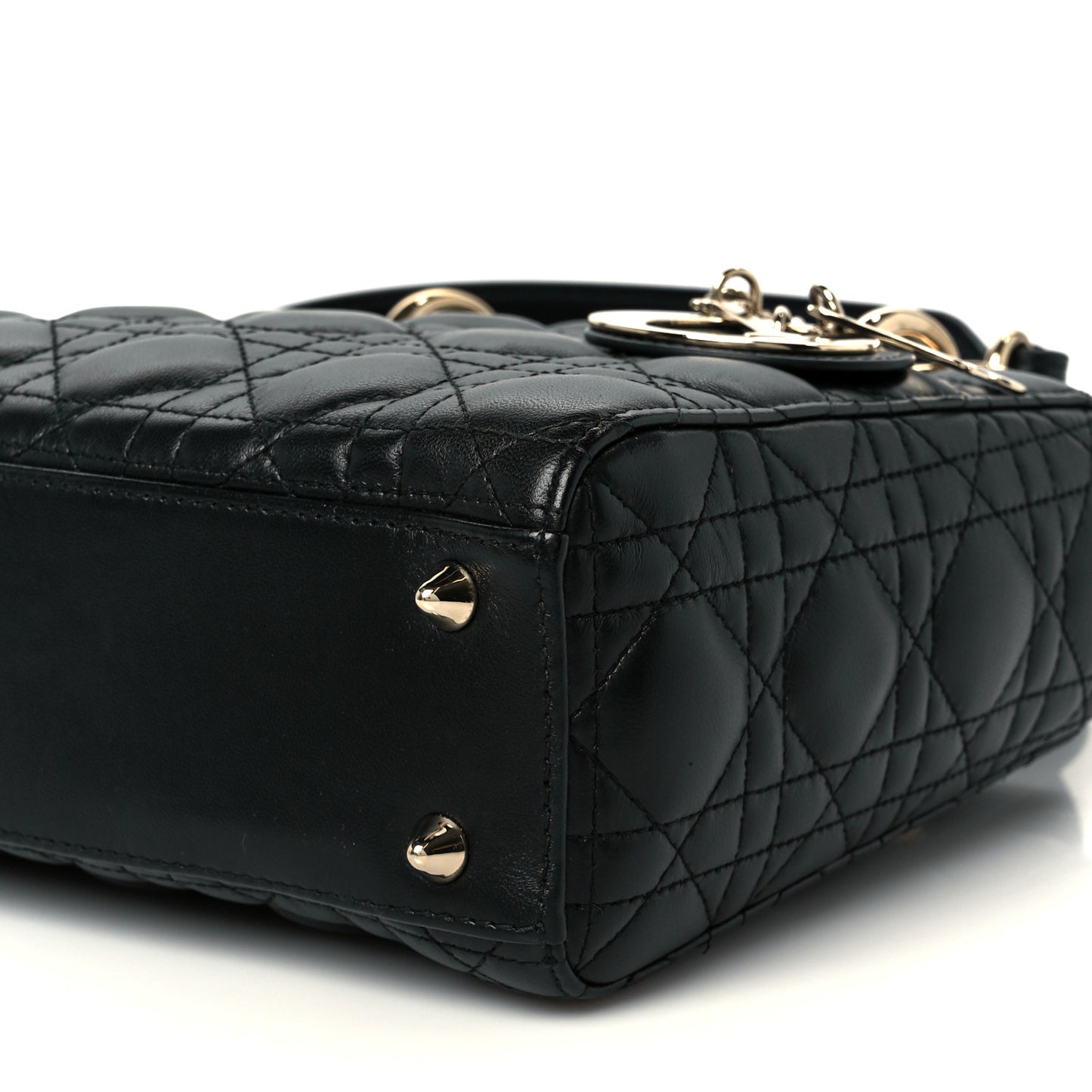 Lambskin Cannage Small My ABCDior Lady Dior Black