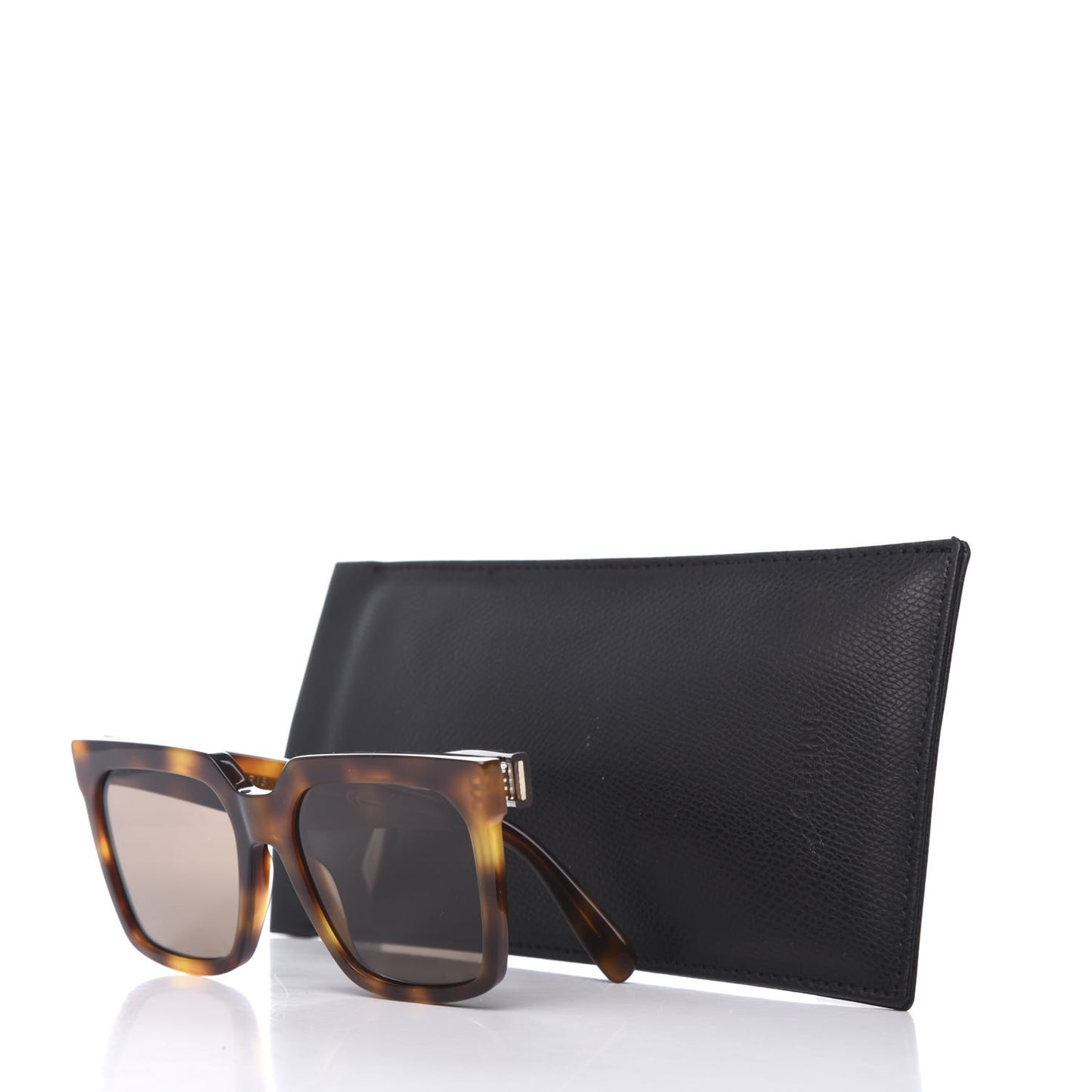 Acetate Polarized Square Sunglasses CL4055 Havana