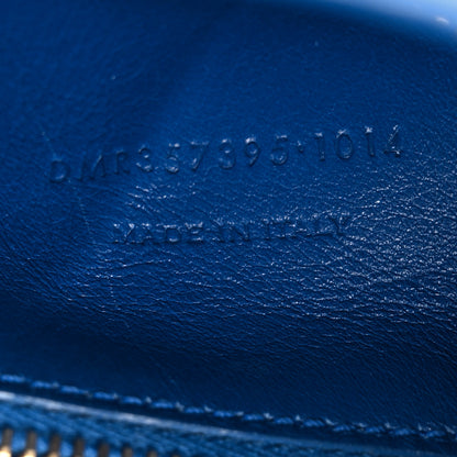 Saint Laurent Calfskin Small Monogram Cabas Blue Majorelle 7 of 19