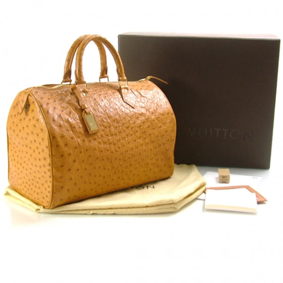 Louis Vuitton Limited Edition Ostrich Speedy 30 3 of 7