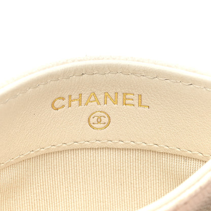 Chanel Caviar Quilted Vintage Mademoiselle Card Holder White 6 of 12