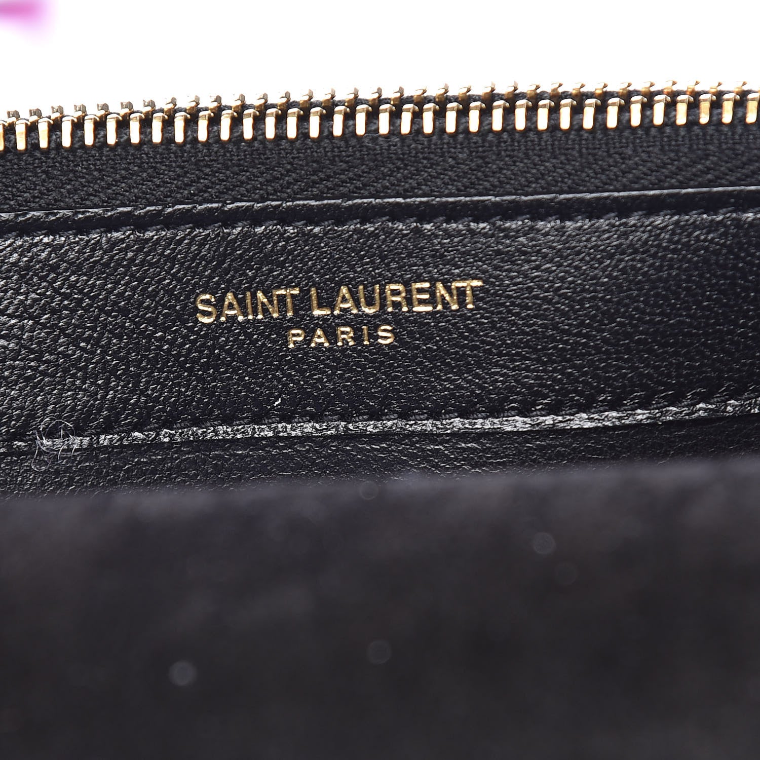 Saint Laurent Metallic Calfskin Classic Monogram Kate Tassel Chain Walle Fuchsia 8 of 14