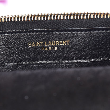 Saint Laurent Metallic Calfskin Classic Monogram Kate Tassel Chain Walle Fuchsia 8 of 14