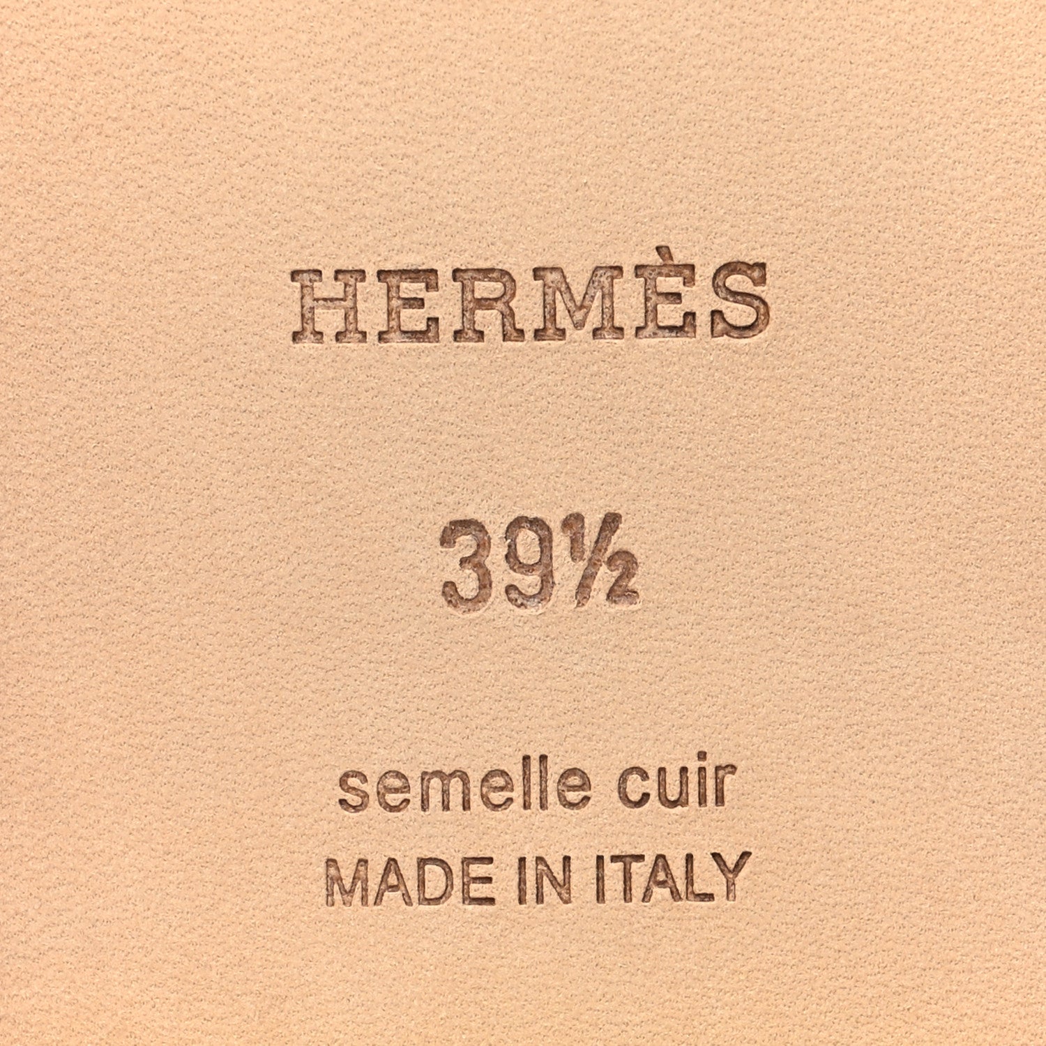 Hermes Epsom Oran Sandals 39.5 Jaune Curcuma 7 of 9