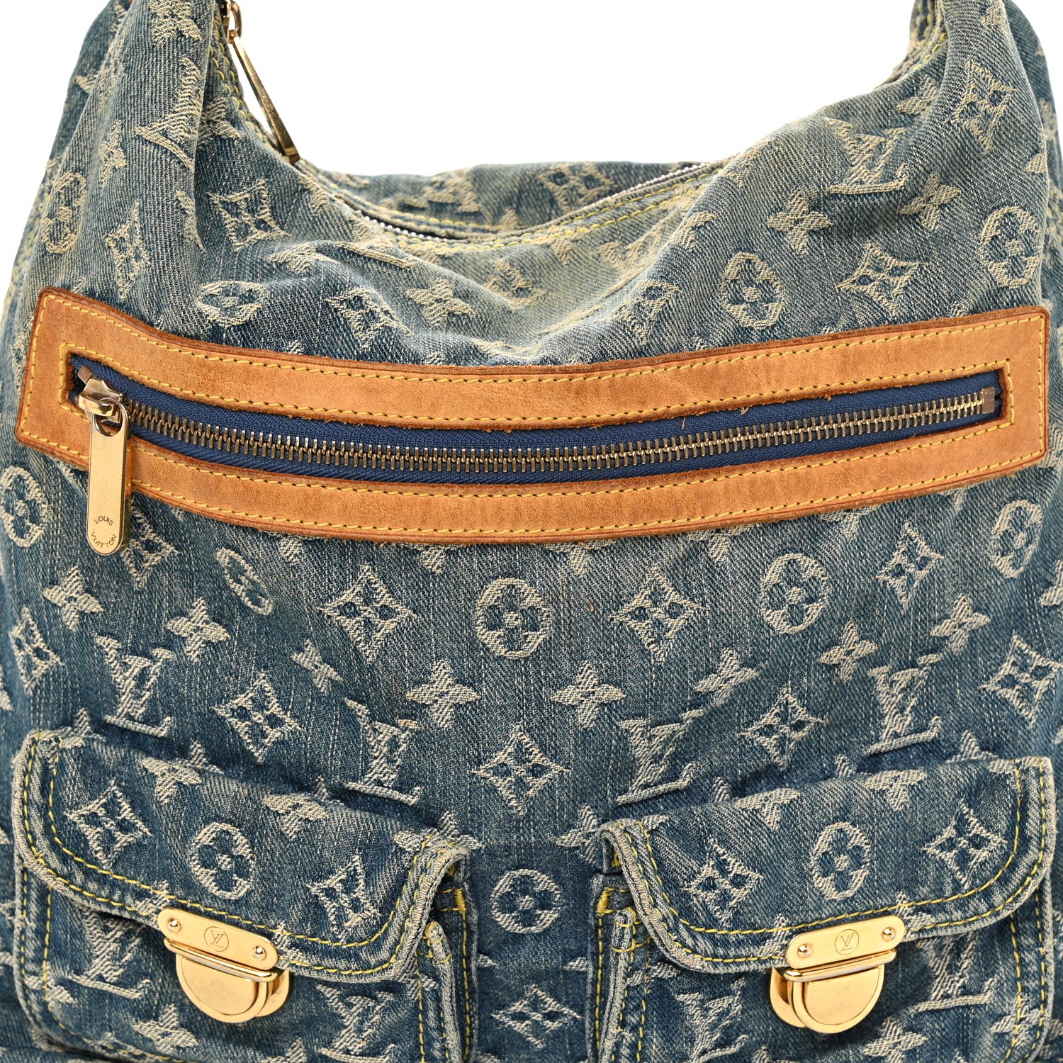 Louis Vuitton Denim Baggy GM Blue 7 of 11