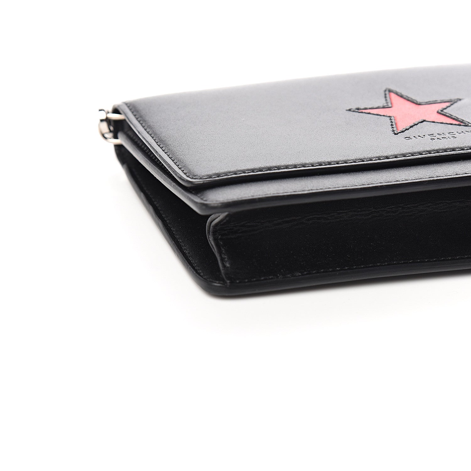 Givenchy Calfskin Star Pandora Chain Wallet Black 8 of 10