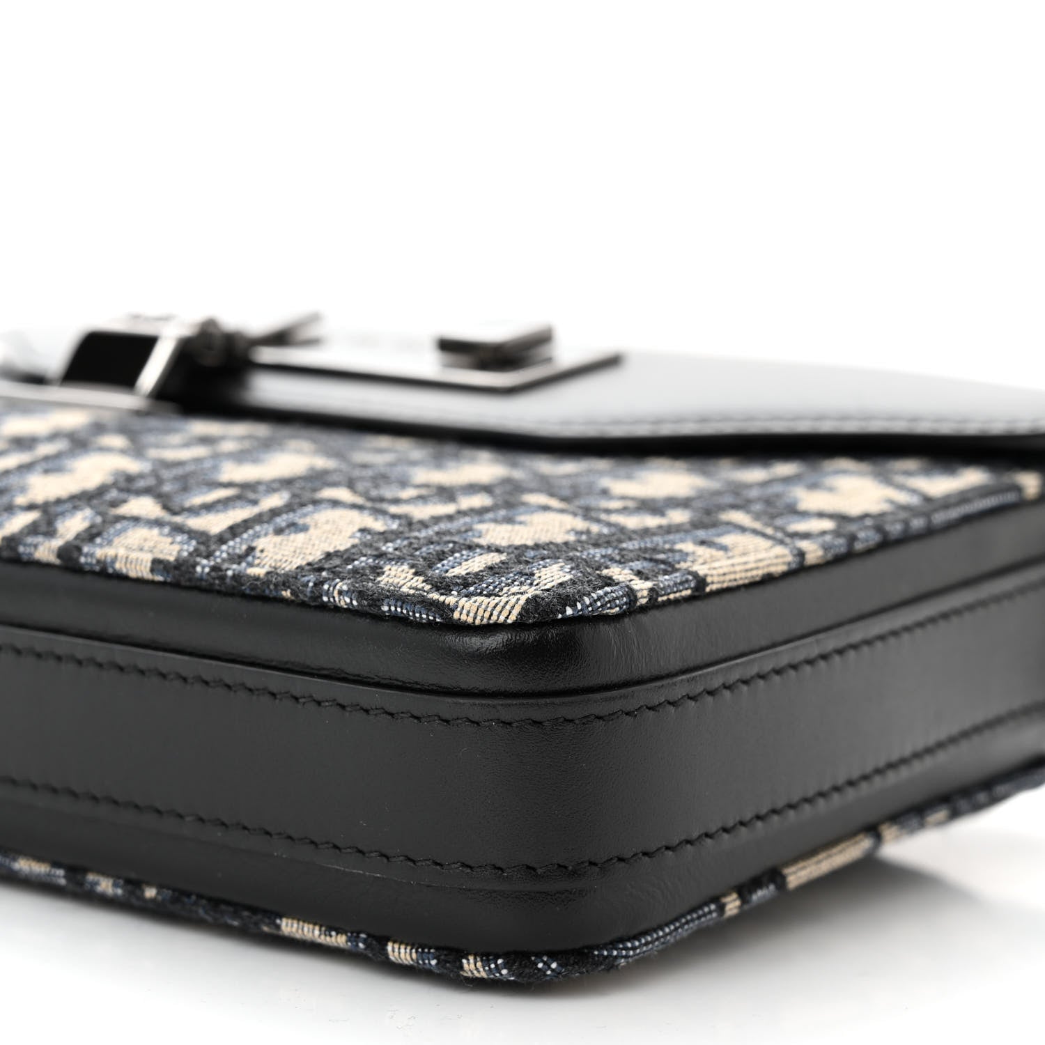 Christian Dior Oblique Smooth Calfskin Messenger Beige Black 10 of 12