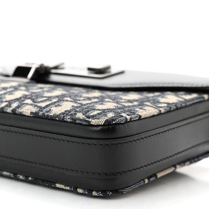 Christian Dior Oblique Smooth Calfskin Messenger Beige Black 10 of 12