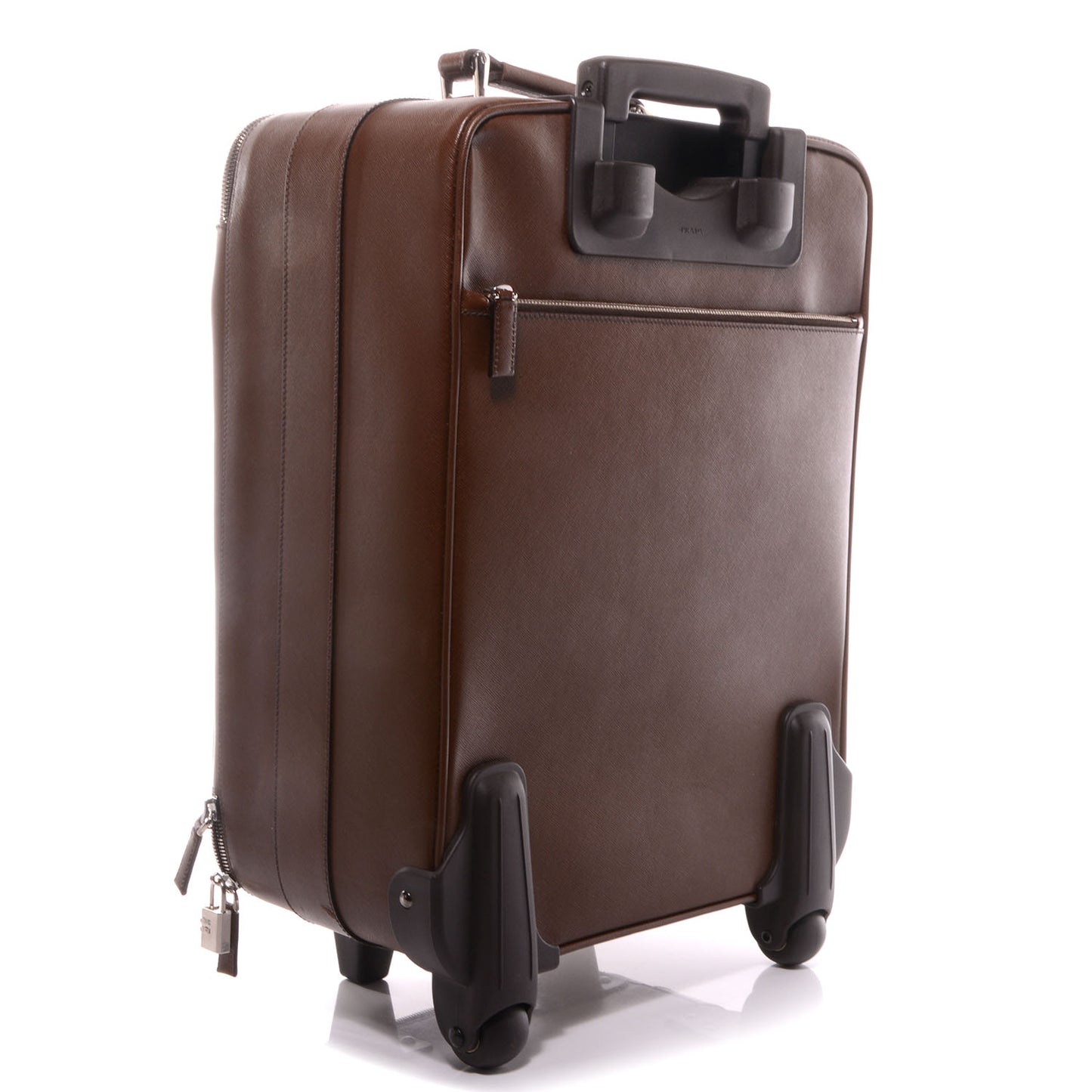 Saffiano Trolley Luggage Cacao