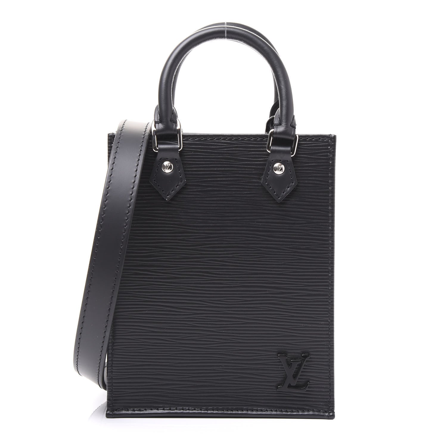 Louis Vuitton Epi Petit Sac Plat Black 1 of 9