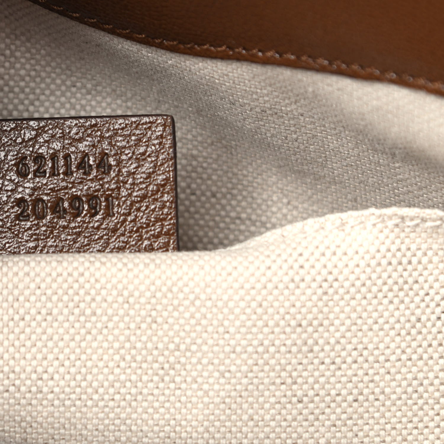 Gucci Monogram Calfskin Medium Horsebit 1955 Tote Bag Beige Brown Sugar 7 of 11