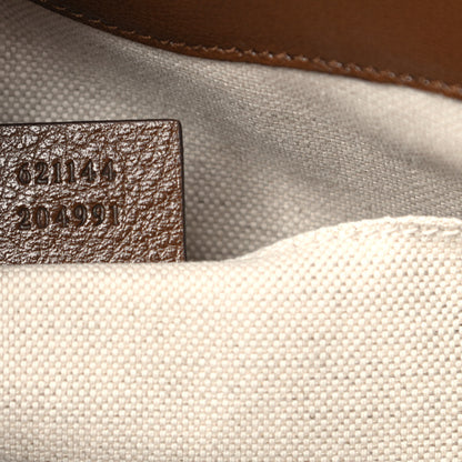 Gucci Monogram Calfskin Medium Horsebit 1955 Tote Bag Beige Brown Sugar 7 of 11