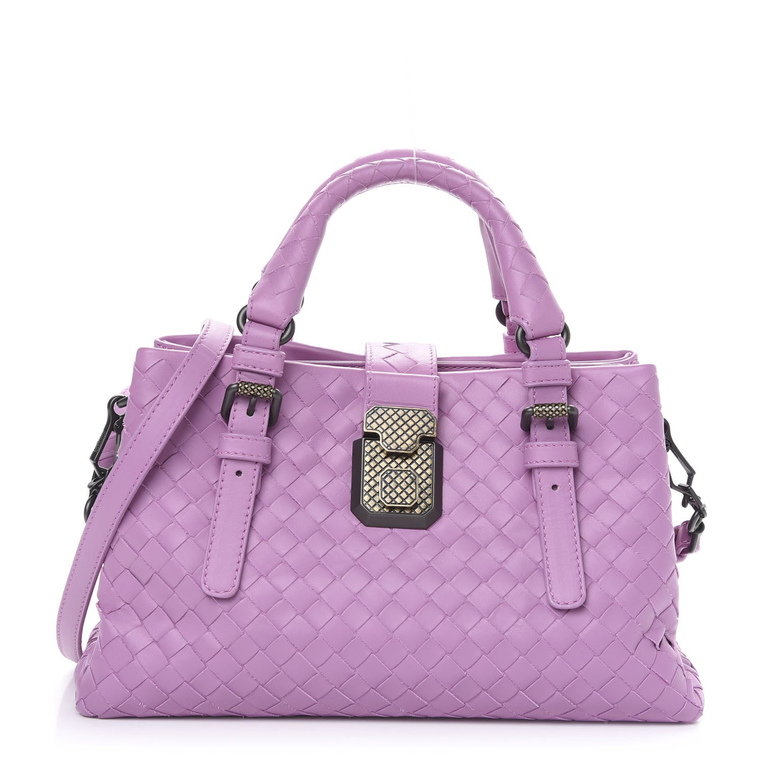Bottega Veneta Light Calfskin Intrecciato Mini Roma Twilight 1 of 10