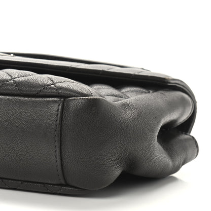 Saint Laurent Sheepskin Tri-Quilt Monogram Medium College Bag Coal 10 of 10