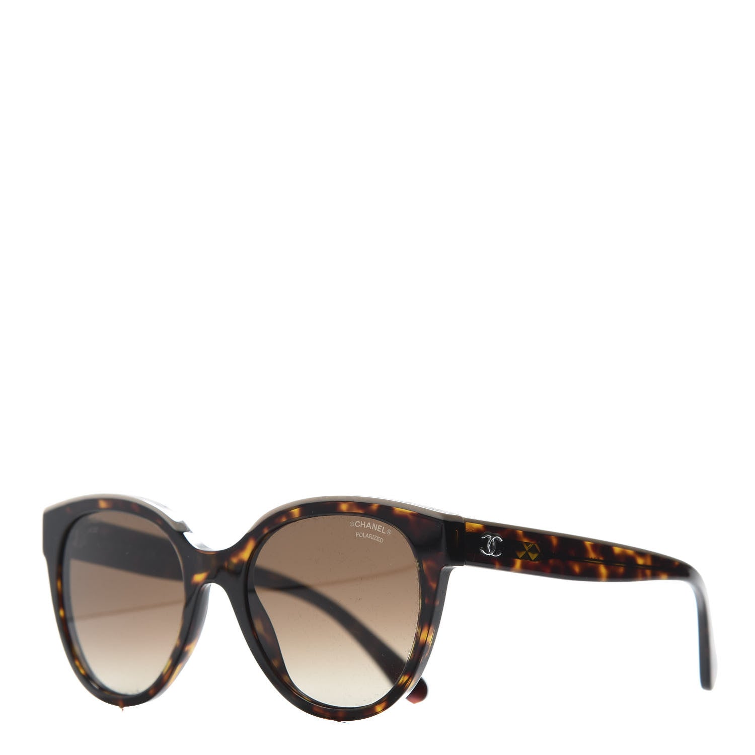 Chanel Acetate CC Butterfly Sunglasses 5414 Tortoise Beige 1 of 9