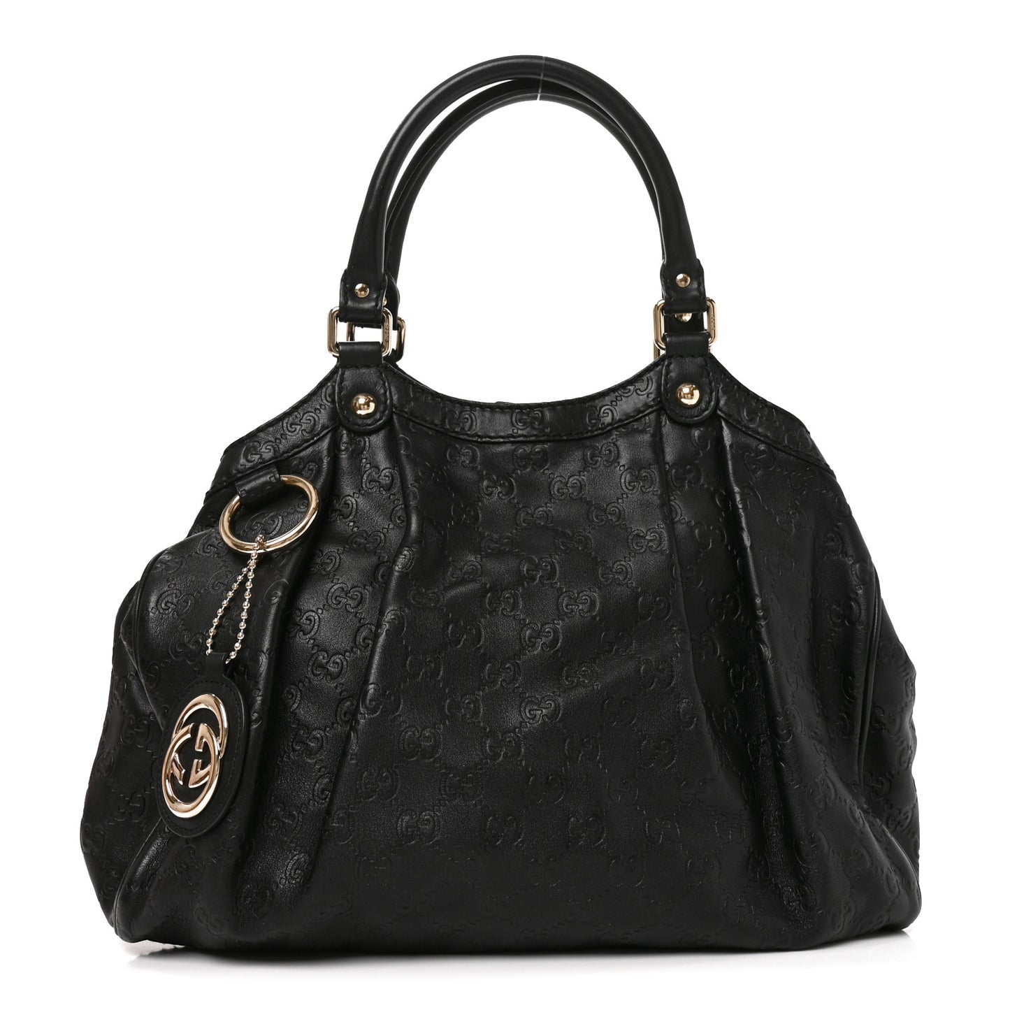 Guccissima Medium Sukey Tote Black