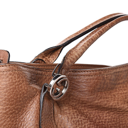 Gucci Pebbled Calfskin Medium Miss GG Top Handle Bag Light Cuir 13 of 16