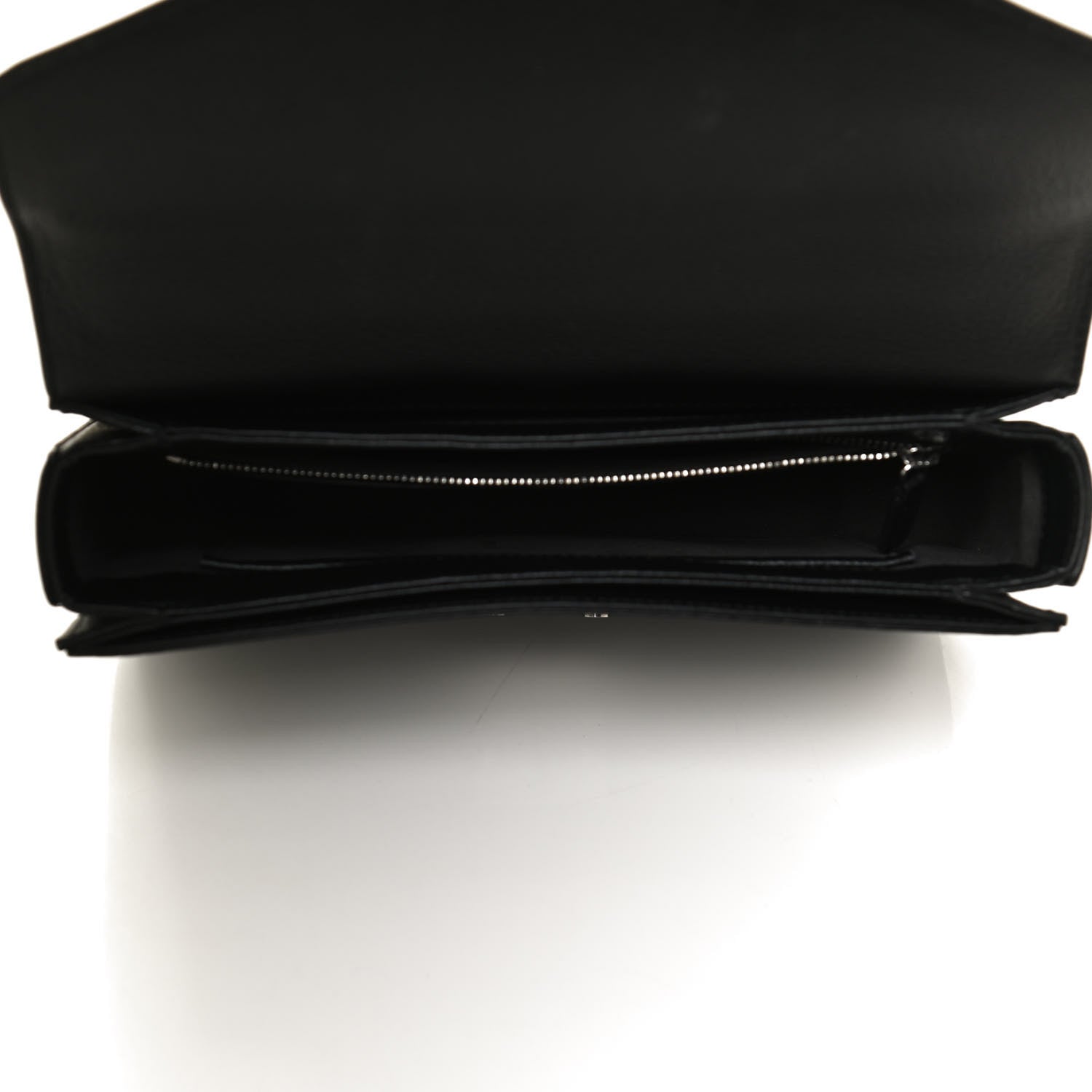 MCM Visetos Calfskin Spot Park Avenue Medium Shoulder Bag Dark Grey Black 5 of 10